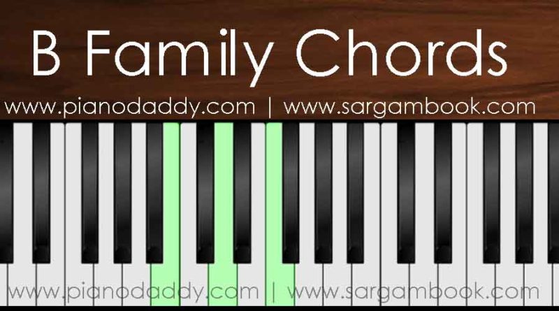 B Family Chords