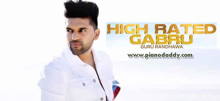 High Rated Gabru Piano Notes Guru Randhawa