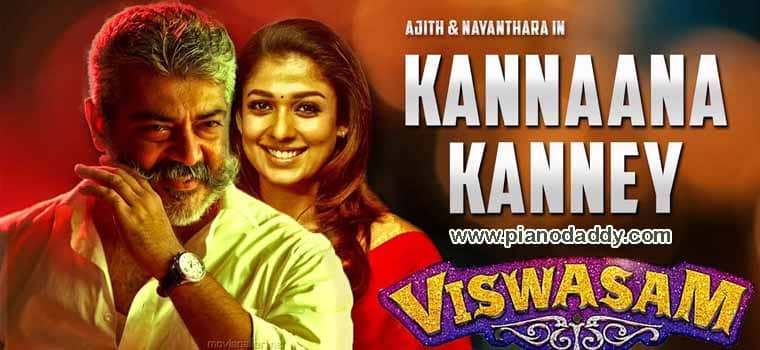 Kannaana Kanney Piano Notes Viswasam