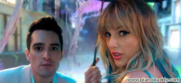 ME! Piano Notes Taylor Swift feat. Brendon Urie