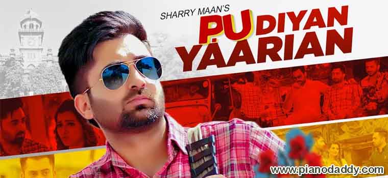 P.U Diyan Yaarian Piano Notes Sharry Mann