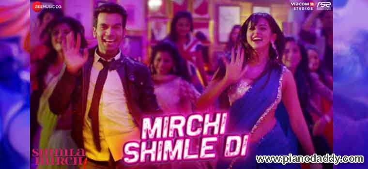 Mirchi Shimle Di Piano Notes Shimla Mirch