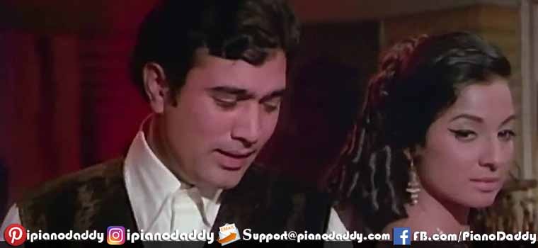 O Mere Dil Ke Chain (Mere Jeevan Sathi) Piano Notes