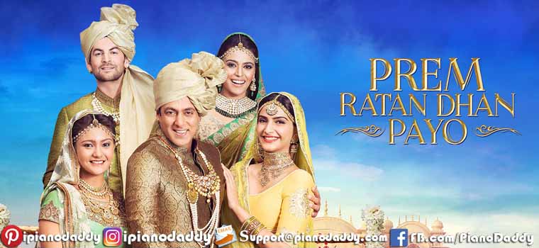 Prem Ratan Dhan Payo All Songs Piano Notes