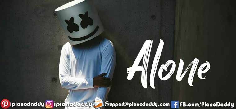 Alone (Marshmello) Piano Notes