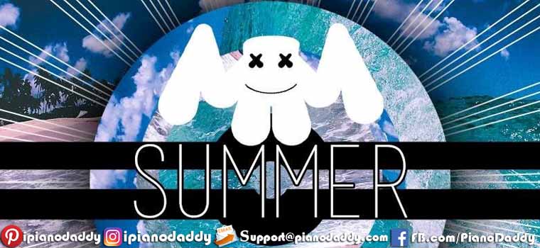 Marshmello - Summer Piano Notes