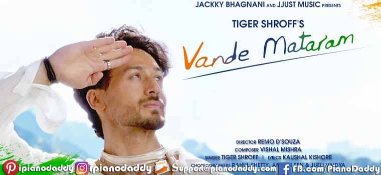 Vande Mataram Piano Notes Tiger Shroff