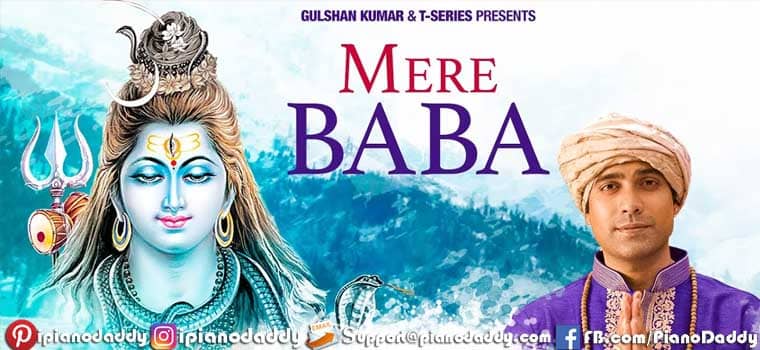 Mere Baba Piano Notes Jubin Nautiyal