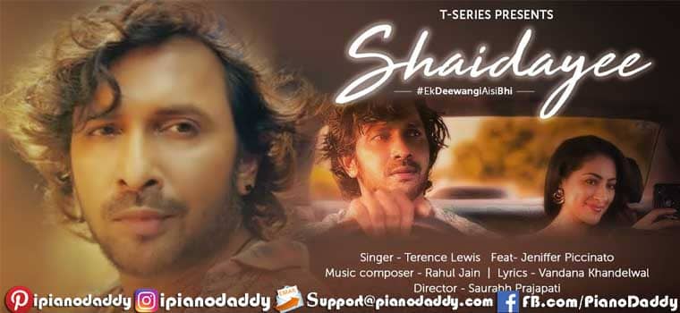 Shaidayee Piano Notes Terence Lewis