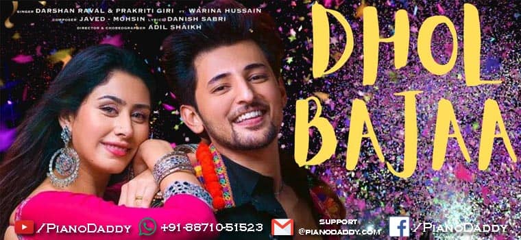 Dhol Baja Piano Notes Darshan Raval