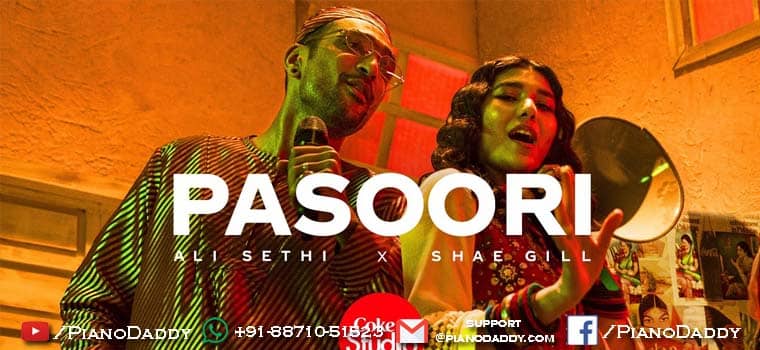 Pasoori Piano Notes Ali Sethi, Shae Gill