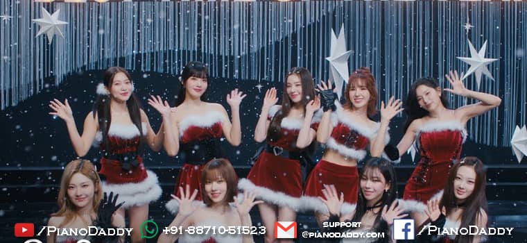 Beautiful Christmas Piano Notes Red Velvet
