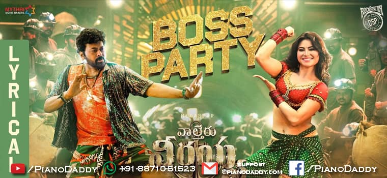 Boss Party Piano Notes Waltair Veerayya