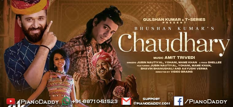 Chaudhary Piano Notes Jubin Nautiyal