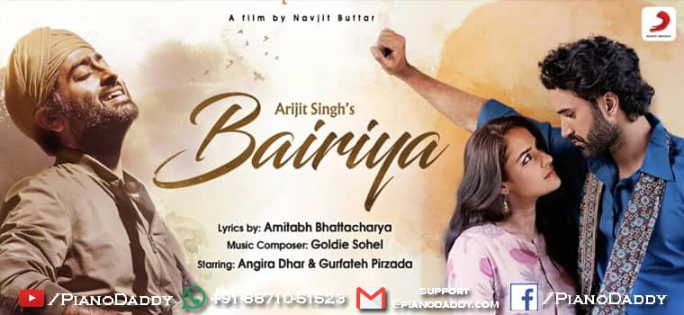 Bairiya Piano Notes Arijit Singh