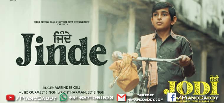 Jinde Piano Notes Amrinder Gill