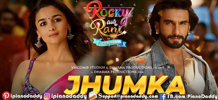 What Jhumka Piano Notes Rocky Aur Rani Ki Prem Kahani