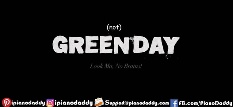 Look Ma, No Brains Piano Notes Green Day