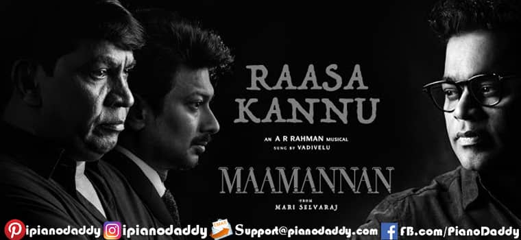 Raasa Kannu Piano Notes Maamannan