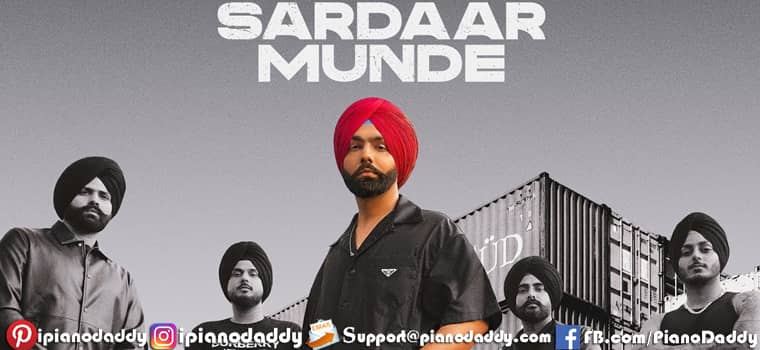 Sardar Munde Piano Notes Ammy Virk