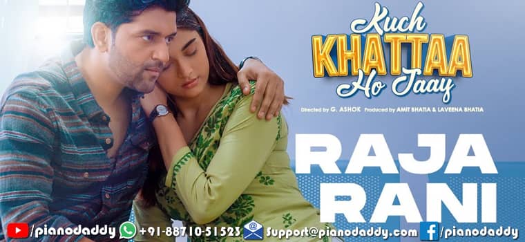 Raja Rani Piano Notes Kuch Khattaa Ho Jaay